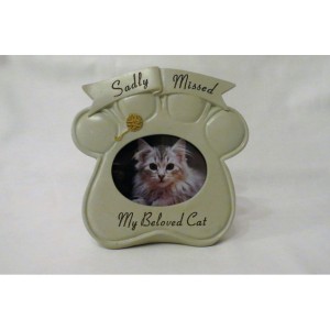 Cat memorial picture frame